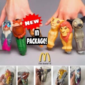 McDonald’s Lion King Finger Puppets 2004 New Lion King set of 5